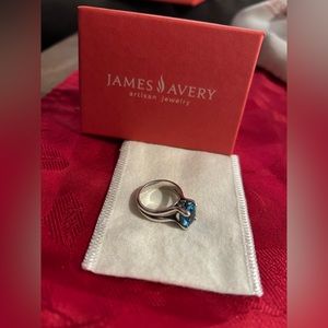 James Avery Oval Gemstone Ring (Blue Topaz)